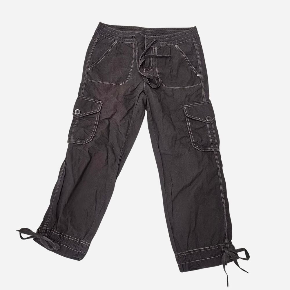 Y2K DKNY Women's Size 4 Brown Cargo Pants